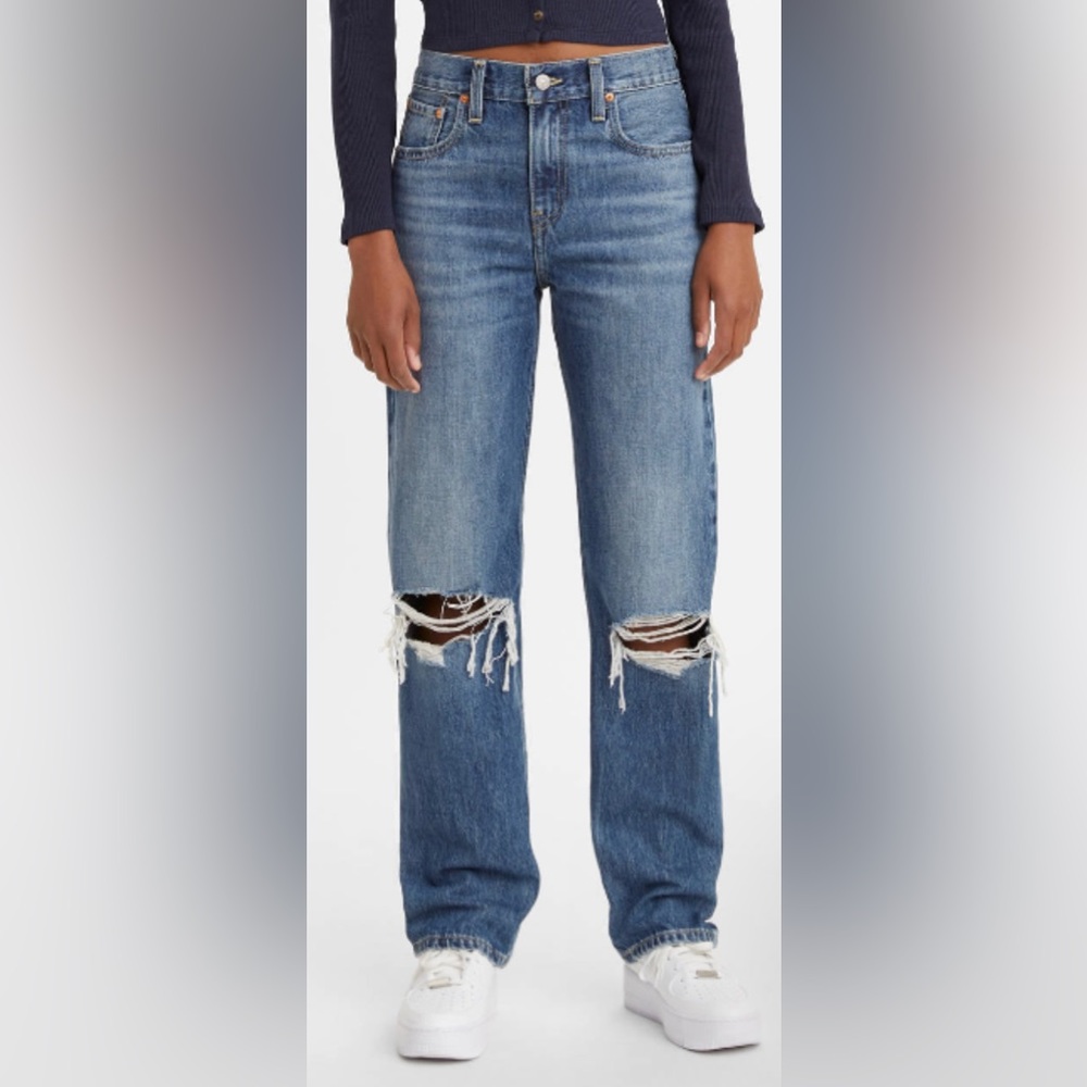Levis Low Pro Straight Jeans Size 26